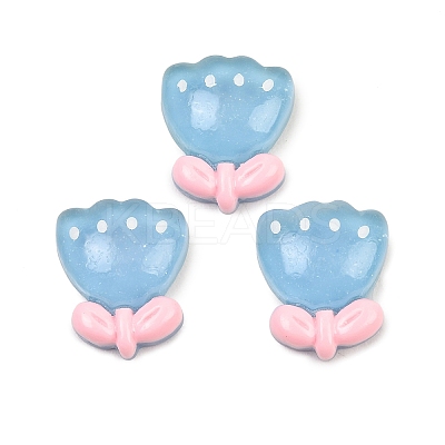 Translucent Resin Cabochons RESI-XCP0002-67A-1