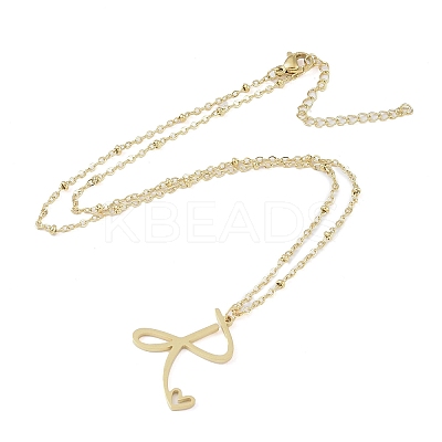 304 Stainless Steel Pendant Necklaces LS-NJEW-H029-02G-R-1