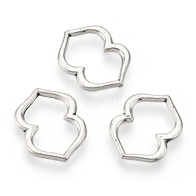 Tibetan Style Alloy Linking Rings PALLOY-T075-213AS-1