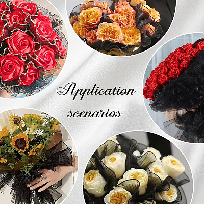2 Bags Organza Flower Bouquet Wrapping Paper DIY-GF0009-61A-01-1
