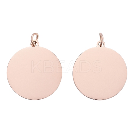 Ion Plating(IP) 304 Stainless Steel Pendants STAS-I311-06RG-1