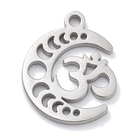 Anti-Tarnish 304 Stainless Steel Pendants LS-STAS-R003-03P-02-1