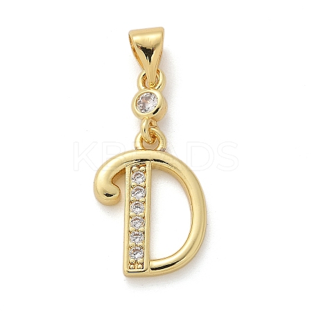 Brass Micro Pave Cubic Zirconia Pendants KK-M319-02G-D-1