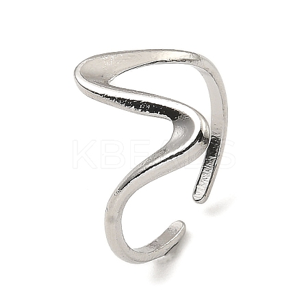 Non-Tarnish 304 Stainless Steel Open Cuff Rings X-RJEW-Z018-24P-1