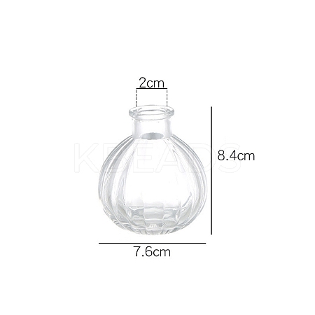 Embossed Glass Vase PW-WG51973-19-1