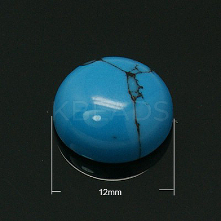 Turquoise Cabochons G-C108-12mm-6-1