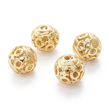 Alloy Hollow Beads X1-PALLOY-P238-12G-RS-1