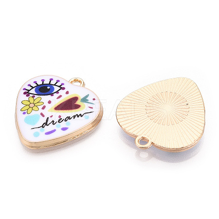 Printed Alloy Pendants ENAM-ZX002-36G-1
