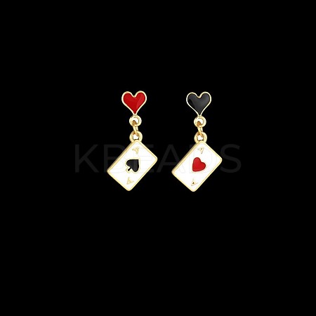 Alloy Enamel Clip-on Earrings FS-WG33BF3-02-1