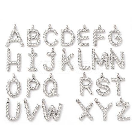 26Pcs 304 Stainless Steel Charms STAS-T064-75P-1