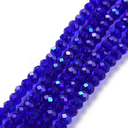 Electroplate Glass Beads Strands EGLA-A034-T4mm-L16-1