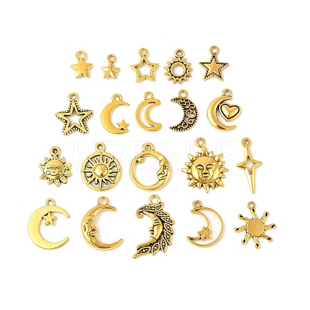 Tibetan Style Alloy Pendants FIND-M058-05AG-1
