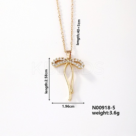 Fashionable and Elegant Butterfly Brass Rhinestone Pendant Necklaces QH8732-3-1