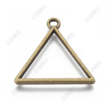 Alloy Open Back Bezel Pendants LS-PALLOY-WH0067-73A-1