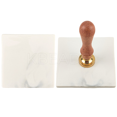 Marble Pattern Porcelain Wax Seal Mats AJEW-WH20007-82A-02-1