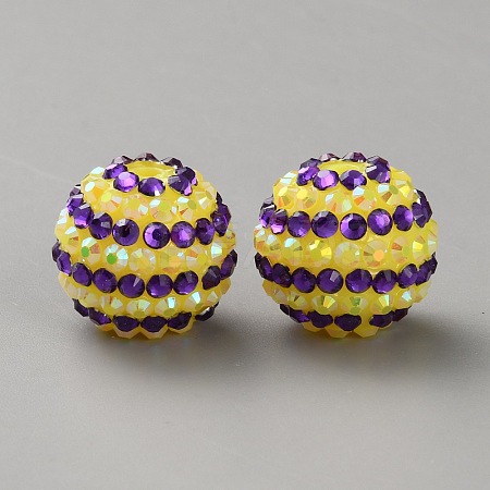 Halloween Theme Resin Rhinestone Beads RB-WH0003-08F-1