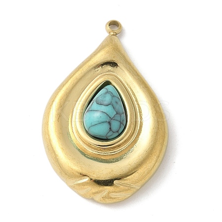 Synthetic Turquoise Pendants LS-STAS-L277-12G-04-1