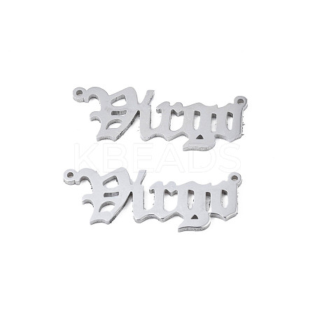 Non-Tarnish 304 Stainless Steel Connector Charms STAS-N095-136B-1
