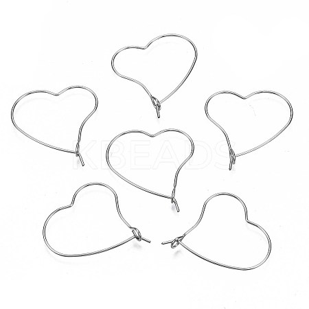 304 Stainless Steel Hoop Earring Findings X-STAS-S117-010B-01-1
