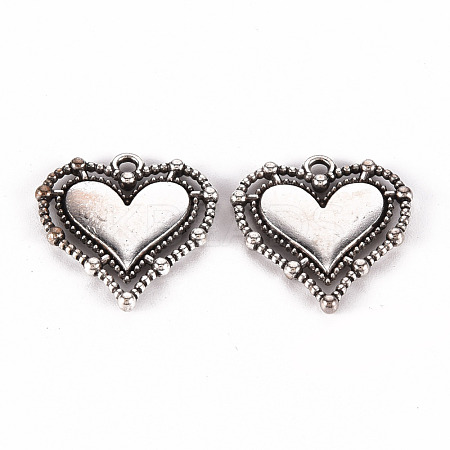 Tibetan Style Alloy Pendants TIBE-N010-77AS-RS-1