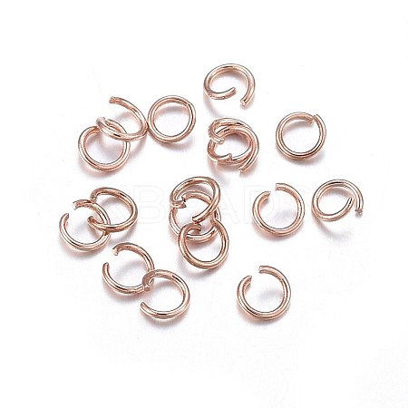 304 Stainless Steel Open Jump Rings LS-X-STAS-O107-06RG-G-1