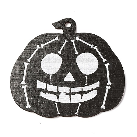 Halloween Printed Wooden Big Pendants WOOD-I016-01F-1