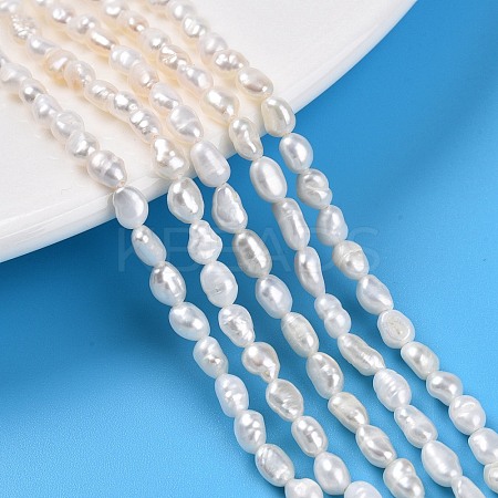 Natural Cultured Freshwater Pearl Beads Strands PEAR-N014-04E-1
