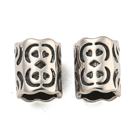 316 Surgical Stainless Steel European Beads STAS-Q326-03AS-05-1