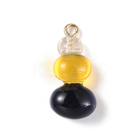 Three Color Resin Pendants RESI-Z016-01C-LG-1