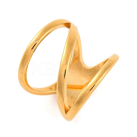 Ion Plating(IP) 304 Stainless Steel Finger Rings for Women RJEW-S414-25B-G-1
