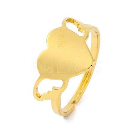 201 Stainless Steel Adjustable Ring for Women RJEW-D082-03E-1