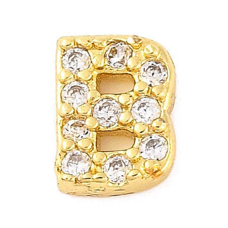 Rack Plating Brass Micro Pave Cubic Zirconia Cabochons KK-F874-04G-B-1