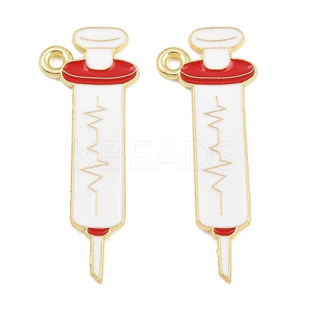 Medical Theme Alloy Enamel Pendants AL-CBA2919-03G-04C-1