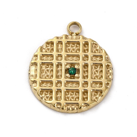304 Stainless Steel Pendants STAS-R005-07G-01-1