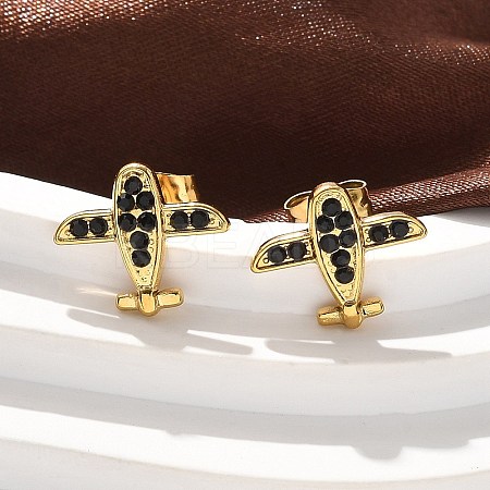 304 Stainless Steel Stud Earrings EJEW-F361-09G-1