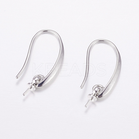 Brass Earring Hooks KK-F714-03P-1
