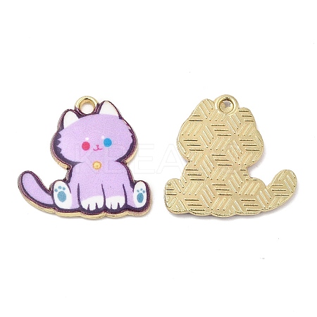 Alloy Enamel Pendants FIND-C037-20G-05-1