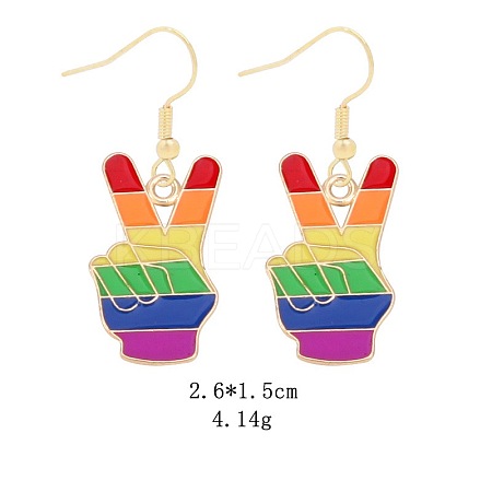 Alloy Dangle Earrings DT7553-9-1