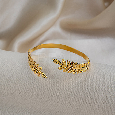 Vintage 304 Stainless Steel  Open Cuff Bangles for Women TR0349-1