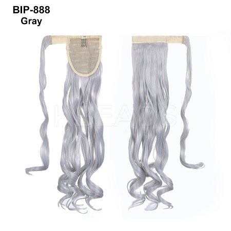 Long Curly Ponytail Hair Extension Magic Paste OHAR-E010-02D-1