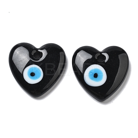 Handmade Evil Eye Lampwork Pendants LAMP-F035-11D-1