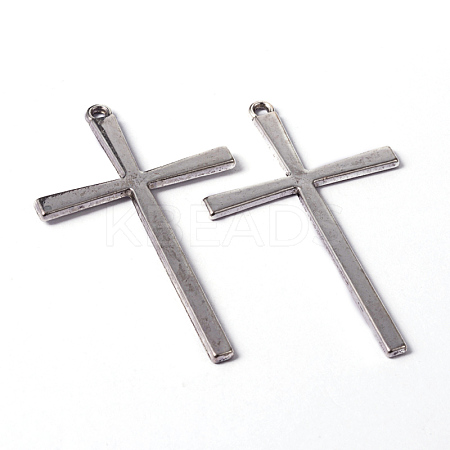 Tibetan Style Alloy Cross Large Pendants EAAA0100Y-NF-1