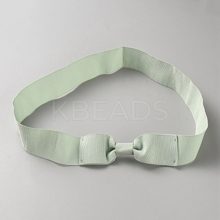 Women's Faux Suede Bowknot Stretchable Hat Band AJEW-WH0696-082M-1
