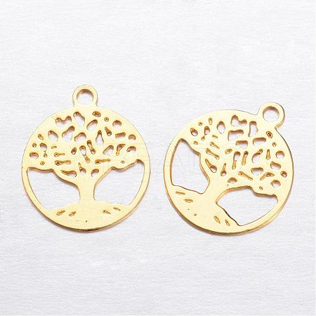 Brass Charms KK-P049-07G-1