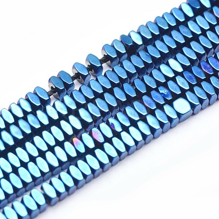 Electroplate Non-magnetic Synthetic Hematite Beads Strands G-L489-D02-1