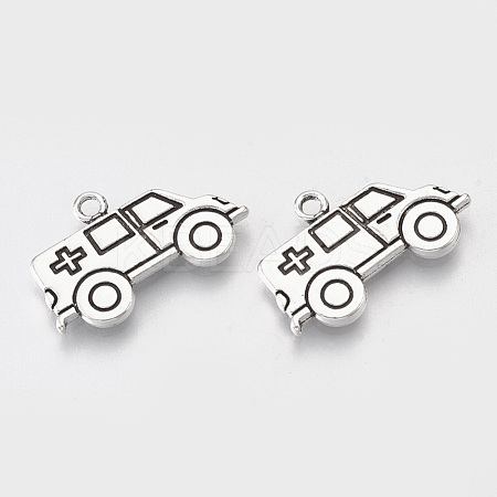 Tibetan Style Alloy Pendants TIBEP-T052-04AS-RS-1