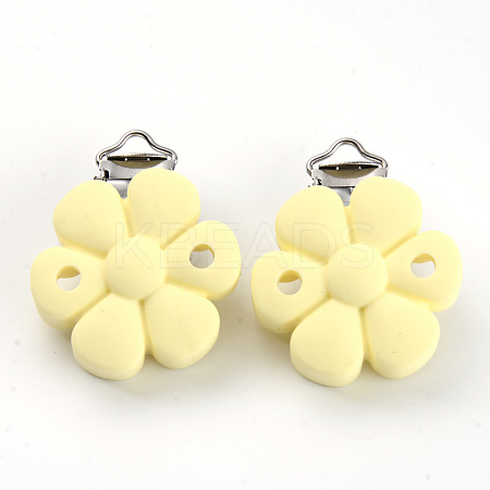 Food Grade Eco-Friendly Silicone Baby Pacifier Clips SIL-S003-04D-1