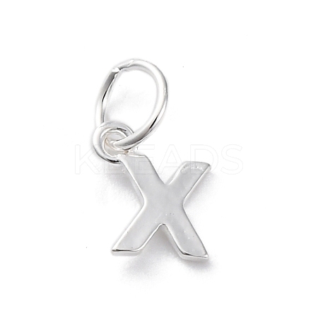 925 Sterling Silver Letter Charms STER-C012-01S-X-1