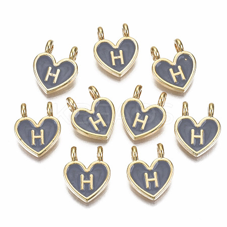 Alloy Enamel Charms ENAM-T012-02H-RS-1