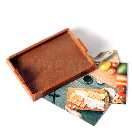 Mini Resin Rectangle Tray with Paper Placemat Model PW-WG1A03F-03-1